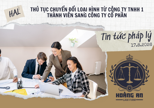 Thủ Tục Chuyển Đổi Loại Hình Từ Công Ty TNHH 1 Thành Viên Sang Công Ty Cổ Phần Thủ Tục Chuyển Đổi Loại Hình Từ Công Ty TNHH 1 Thành Viên Sang Công Ty Cổ Phần